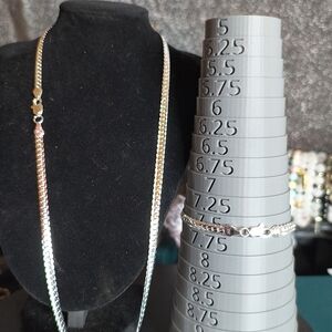 925 Necklace and Bracelet Set